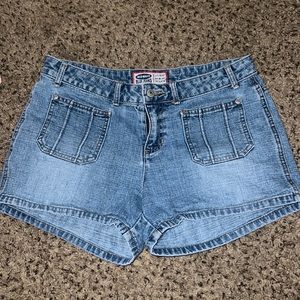 Y2K low rise micro mini shorts from 2002